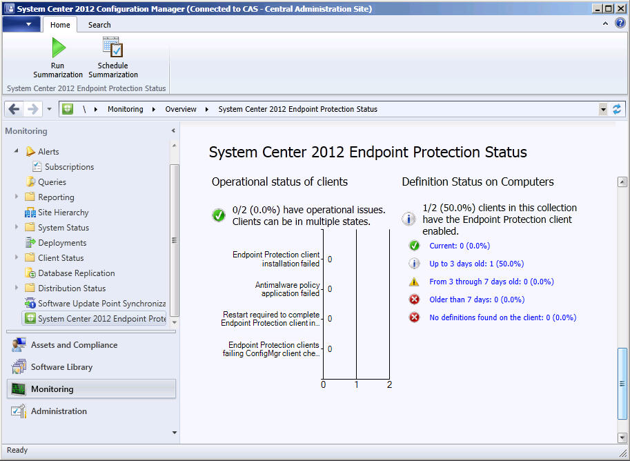 install system center endpoint protection from windows 2016